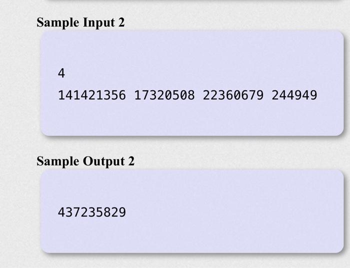 Solved Problem Statement Given are N integers A1,..., An. | Chegg.com