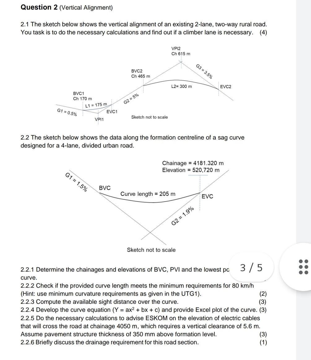 Solved Question 2 (Vertical Alignment) 2.1 The sketch below | Chegg.com