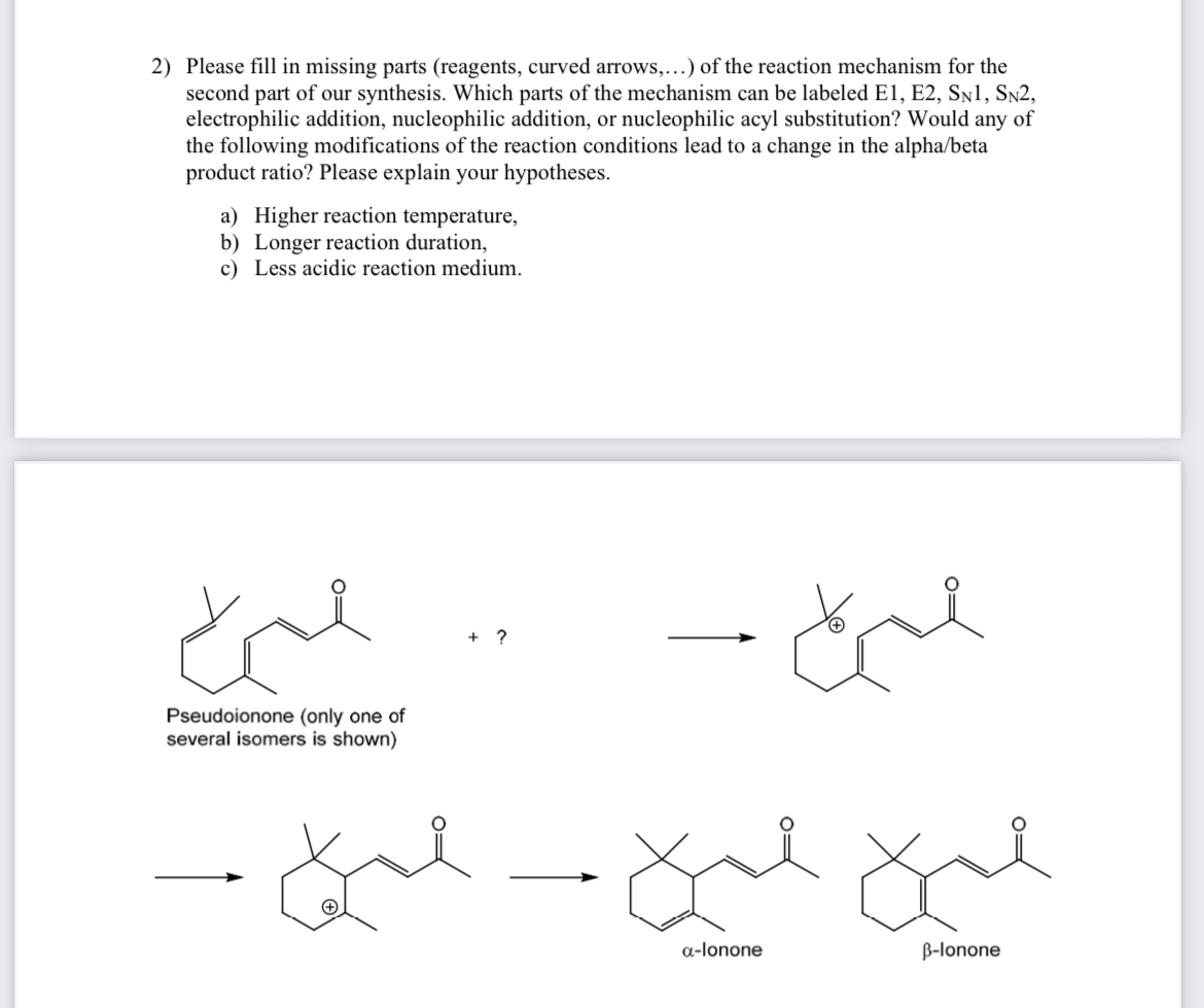 Solved Please fill in missing parts (reagents, ﻿curved | Chegg.com