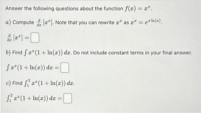 Solved Answer the following questions about the function | Chegg.com