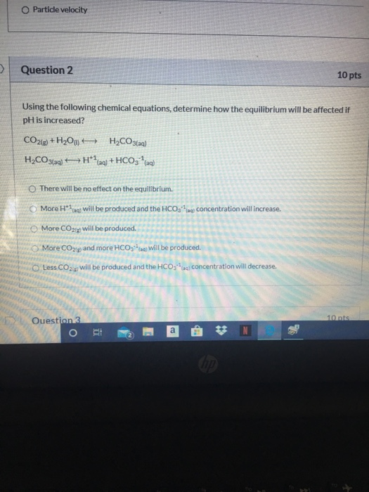 Solved Particle velocity Question 2 10 pts Using the | Chegg.com