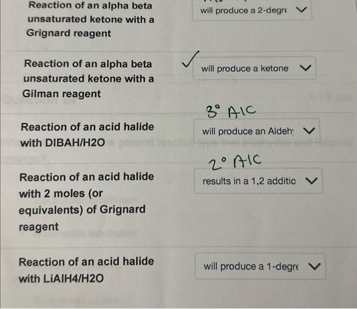 Solved Reaction of an alpha beta unsaturated ketone with a | Chegg.com