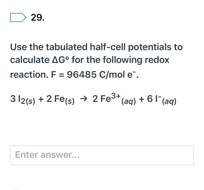 Solved 28. Calculate the cell potential for the following | Chegg.com
