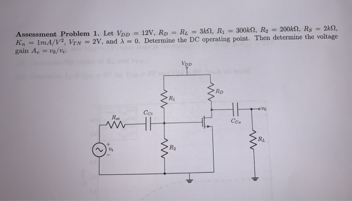 Solved Assessment Problem 1. Let Vpp = 12V, Rp = RL = 32, R | Chegg.com