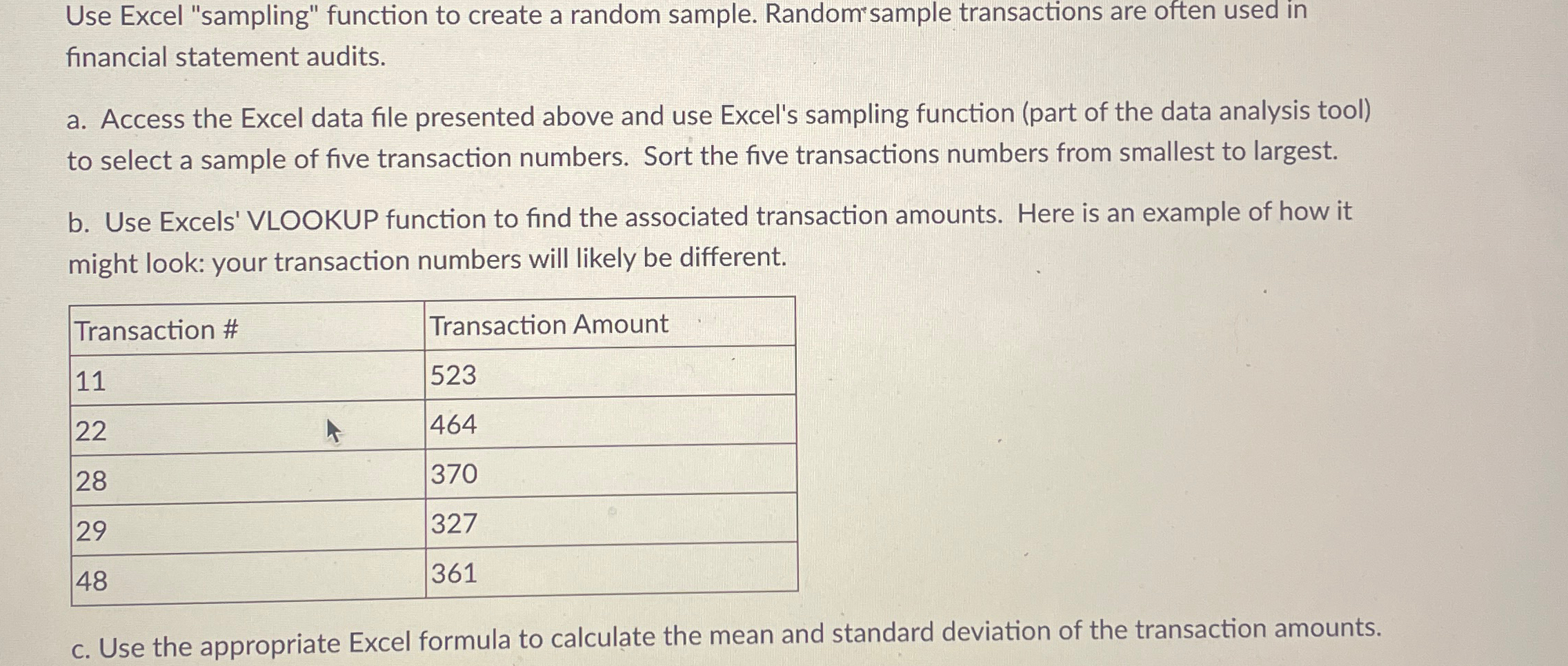 Solved Use Excel 
