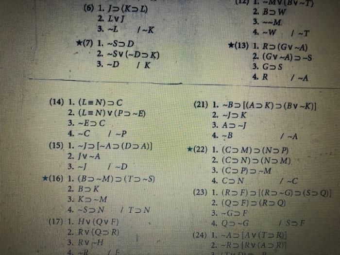 Solved Ilm Ii Use The First Four Rules Of Inference To D Chegg Com