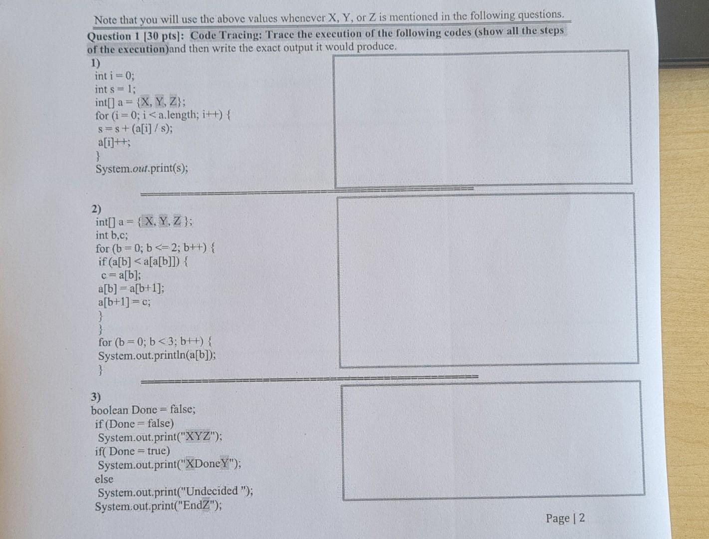 Solved Note that you will use the above values whenever X,Y, | Chegg.com