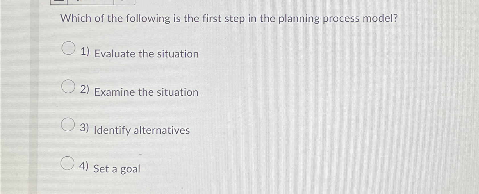 Solved Which of the following is the first step in the | Chegg.com