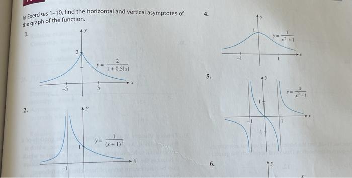 Solved In Exercises 1-10, find the horizontal and vertical | Chegg.com