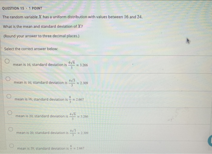 Solved QUESTION 7 . 1 POINT If the probability that a | Chegg.com