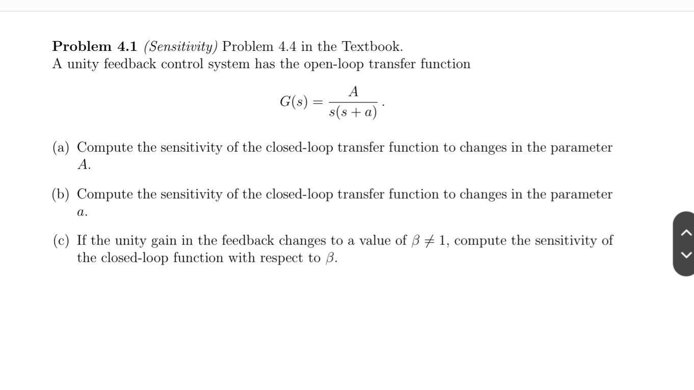 Solved Problem 4.1 (Sensitivity) Problem 4.4 in the | Chegg.com