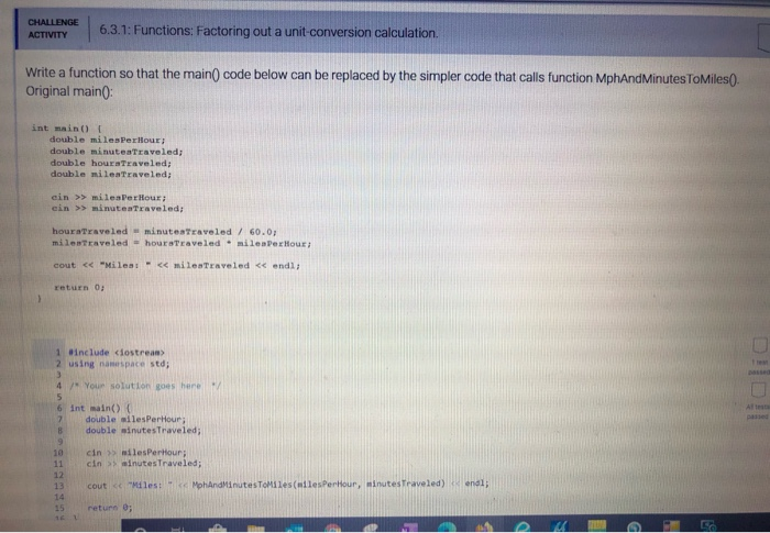 Solved CHALLENGE ACTIVITY 6.3.1: Functions: Factoring out a | Chegg.com