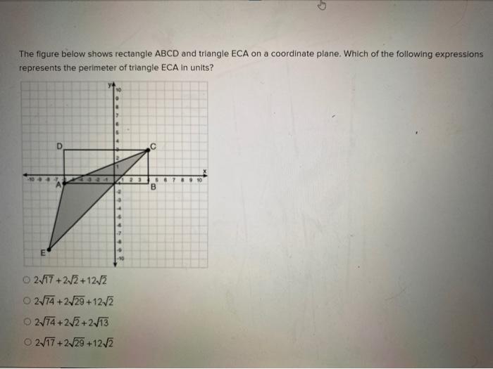 Solved The Figure Below Shows Rectangle ABCD And Triangle | Chegg.com