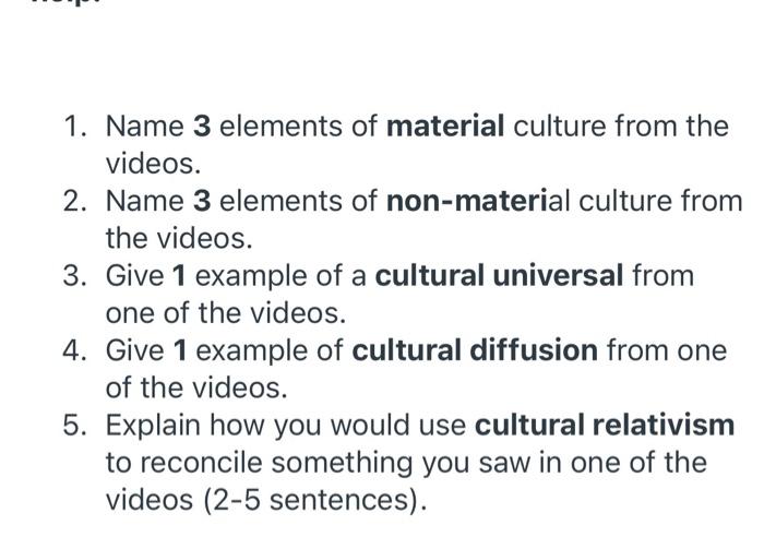 non material culture