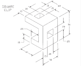 Solved: Draw a front, top, and right-side orthographic view of ...