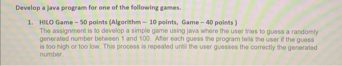 Solved Develop a java program for one of the following | Chegg.com