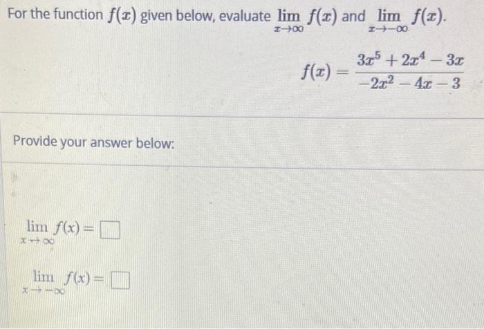 Solved For The Function F X Given Below Evaluate Lim F C