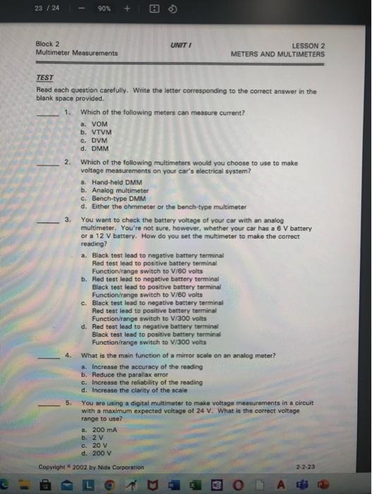 [Solved] e 1 I + 23/24 90 Block 2 UNIT I LESSON 2 Multime