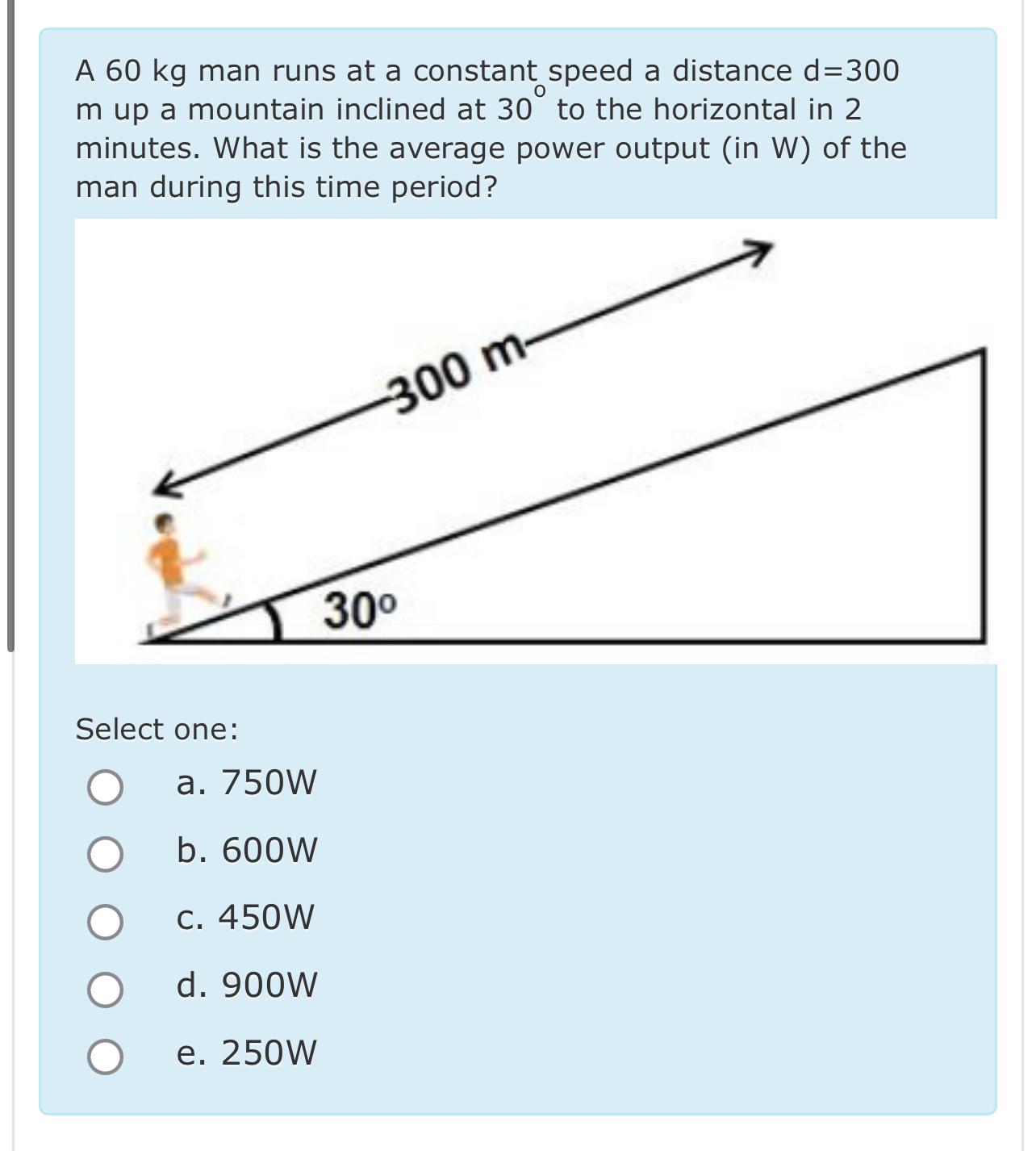 Solved A 60kg ﻿man runs at a constant speed a distance | Chegg.com