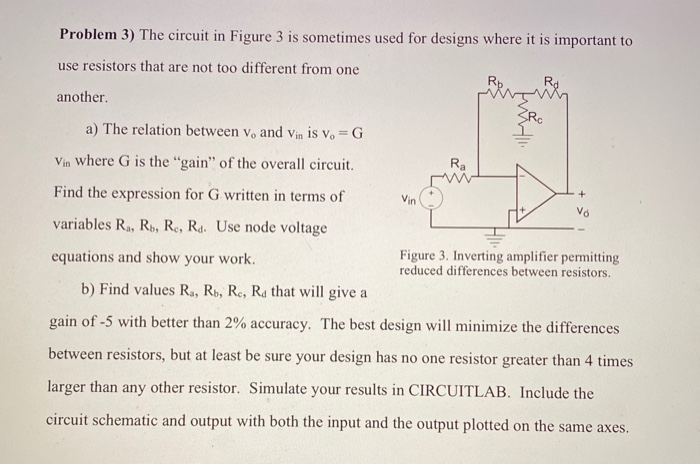 Solved Problem 3) The circuit in Figure 3 is sometimes used | Chegg.com