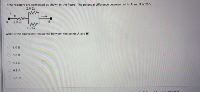Solved Three Resistors Are Connected As Shown In The Figure. | Chegg.com