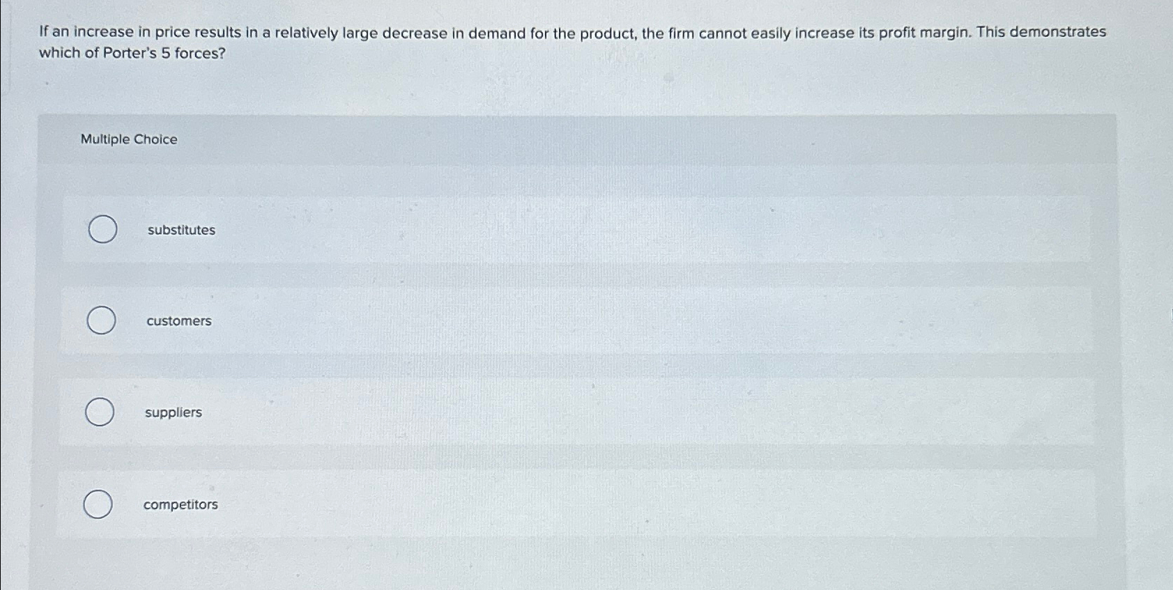 Solved If an increase in price results in a relatively large | Chegg.com