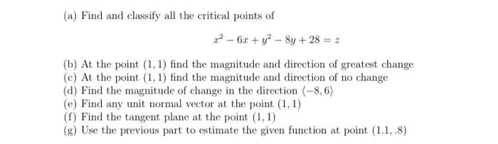 Solved (a) Find and classify all the critical points of 22 - | Chegg.com