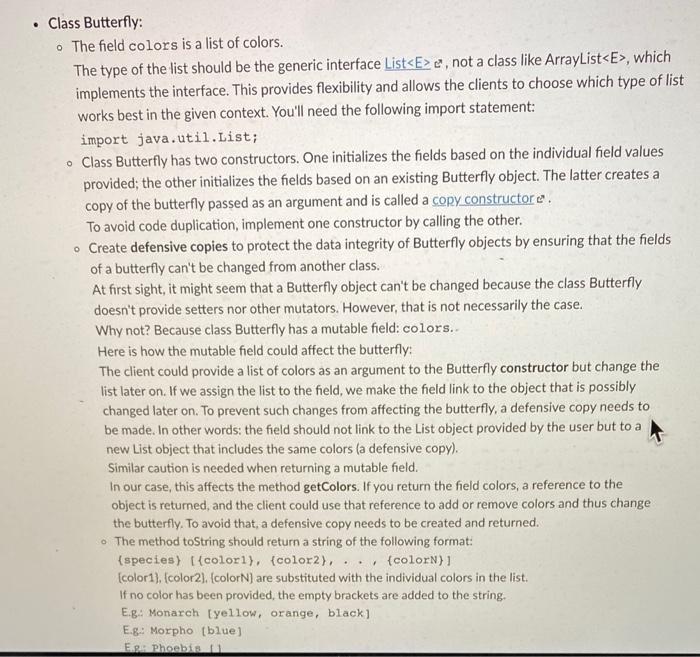 Instructions Create a new Java project called | Chegg.com