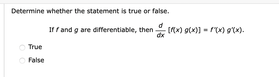 Solved Determine whether the statement is true or false.If f | Chegg.com