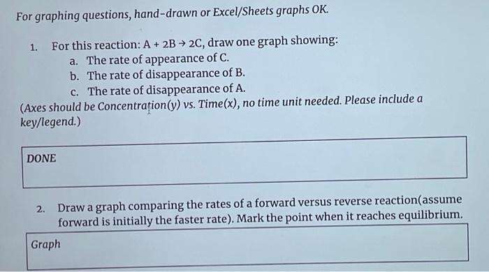Solved For graphing questions, hand-drawn or Excel/Sheets | Chegg.com