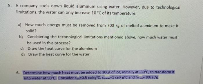 Solved TABLE 20.2 Latent Heats of Fusion and Vaporization | Chegg.com