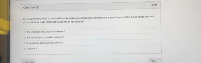 Solved In DNA polvineriration, a phosphodiester bend is | Chegg.com