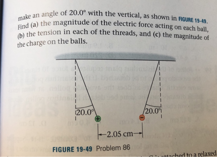 Solved 86. • Two small plastic balls hang from threads of