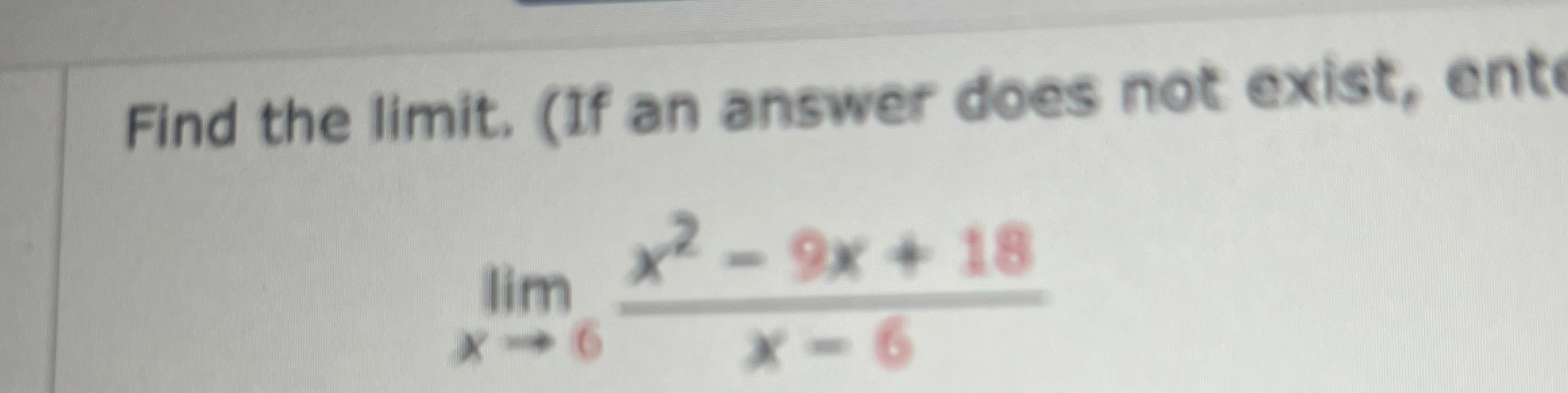 Solved Find the limit. (If an answer does not exist, | Chegg.com