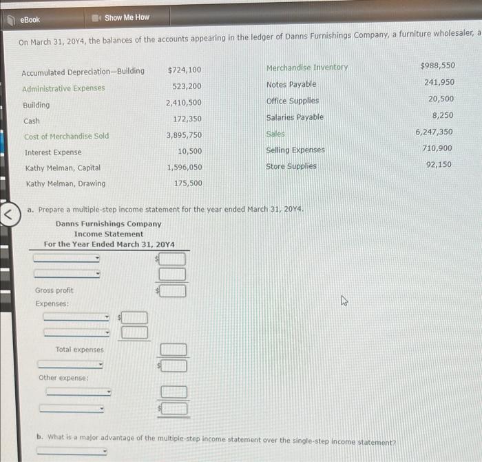 solved-on-march-31-20y4-the-balances-of-the-accounts-chegg