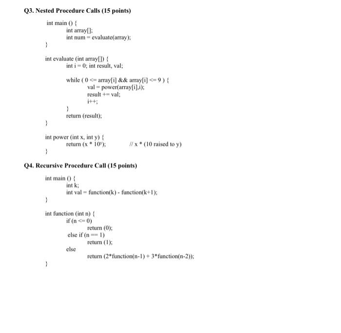 Assignment 2 For Questions 1-4, write the MIPS code | Chegg.com