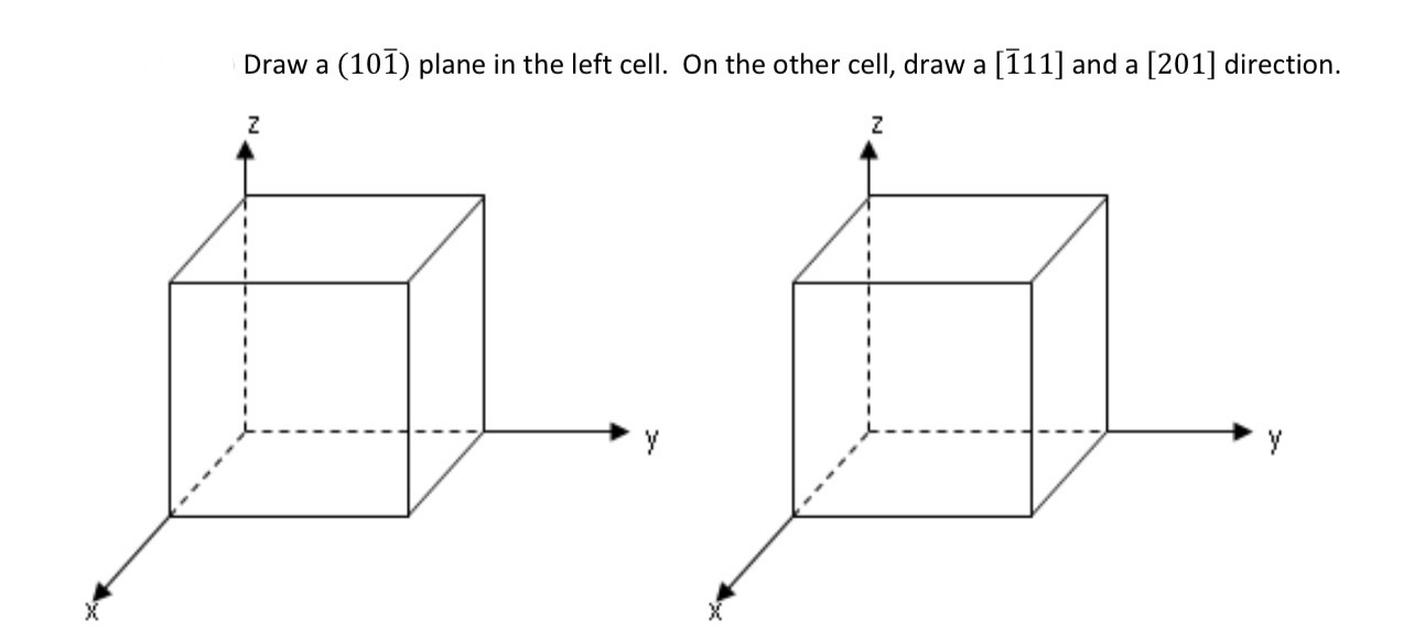 Solved Draw a (10 ?bar (1) ) ﻿plane in the left cell. On the | Chegg.com