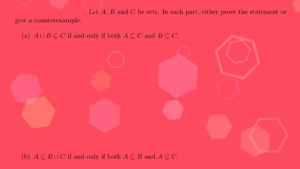 Solved Let A,B And C Be Sets. In Each Part, Either Prove The | Chegg.com