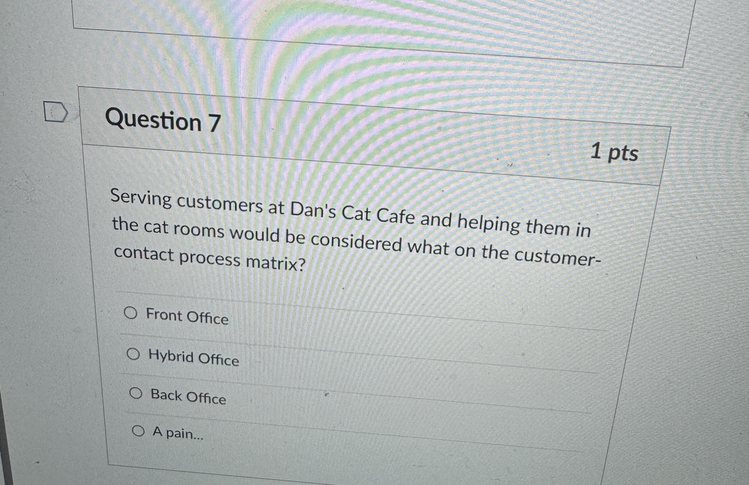 Solved Question 71 ﻿ptsserving Customers At Dan's Cat Cafe 