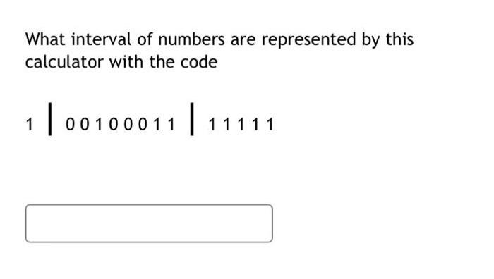 Solved What interval of numbers are represented by this | Chegg.com