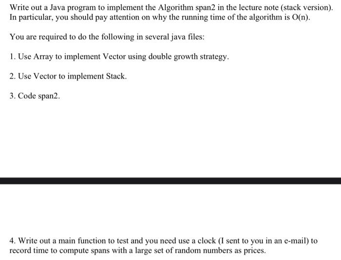 Solved Write out a Java program to implement the Algorithm | Chegg.com