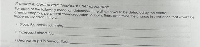 Solved Practice It Central And Peripheral Chemoreceptors Chegg Com   Image