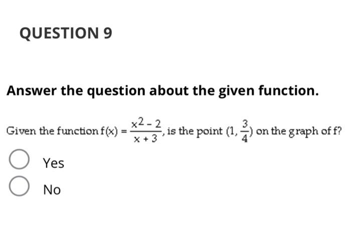 Solved Answer the question about the given function. Given | Chegg.com