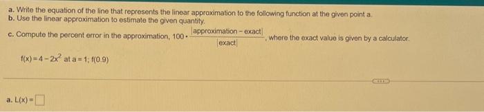 Solved a. Write the equation of the line that represents the | Chegg.com