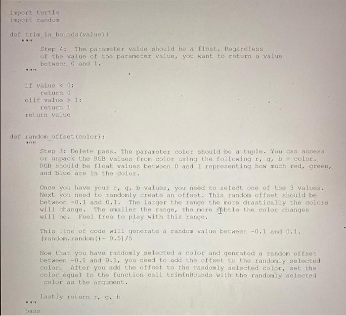 Solved using python the 2nd and 3rd pictures are the starter | Chegg.com