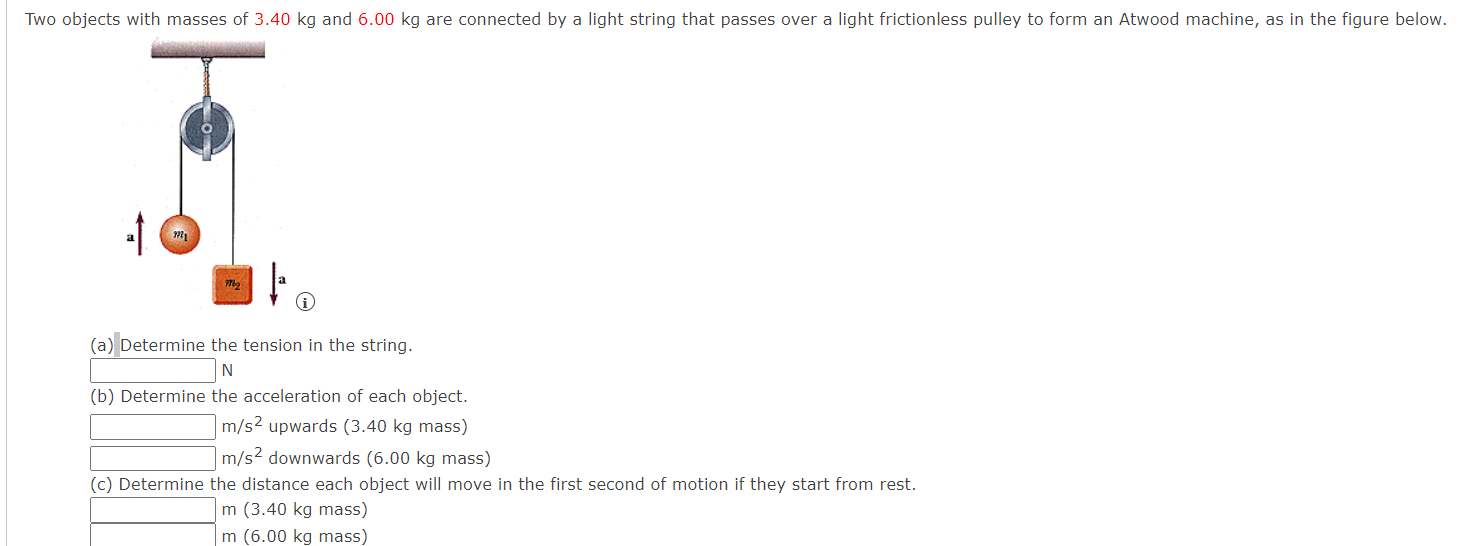 Solved Objects With Masses Of 100 Kg And A 400 Kg Are Or Cheggcom