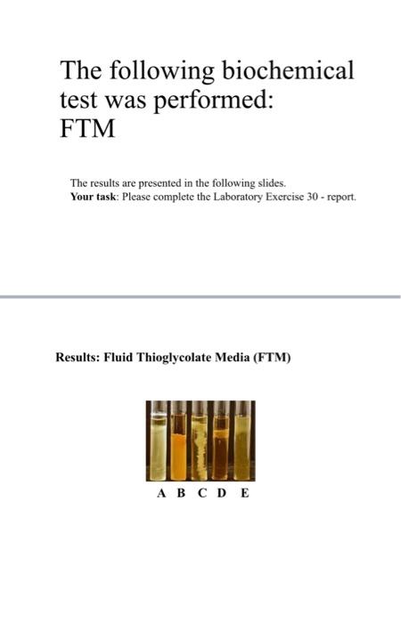 Solved Material per student: 1. One Fluid Thioglycolate | Chegg.com