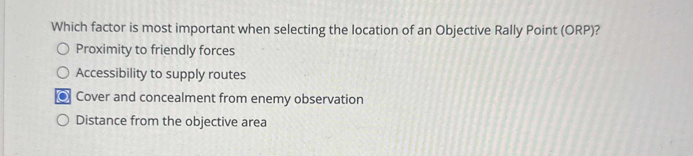 Solved Which factor is most important when selecting the | Chegg.com