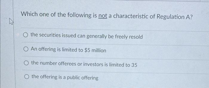 Solved State Securities Regulations Are Referred To As: | Chegg.com