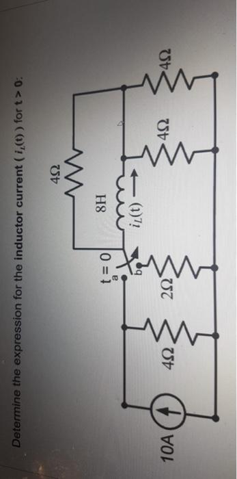 Solved Determine the expression for the inductor current | Chegg.com